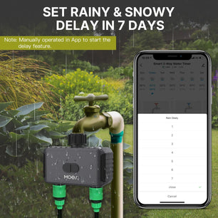 MOES Smart Bluetooth Sprinkler Timer with App Control & Rain Delay