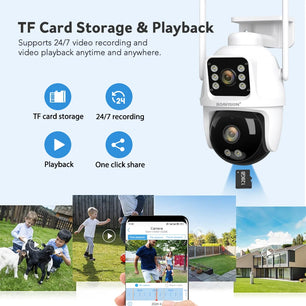 Boavision 4MP 4G Auto Tracking Night Vision Outdoor Dome Camera