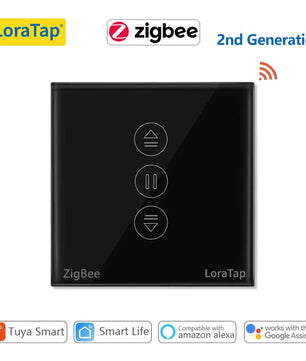 LoraTap 240V Plastic Curtains Roller Shutters Blinds Switch