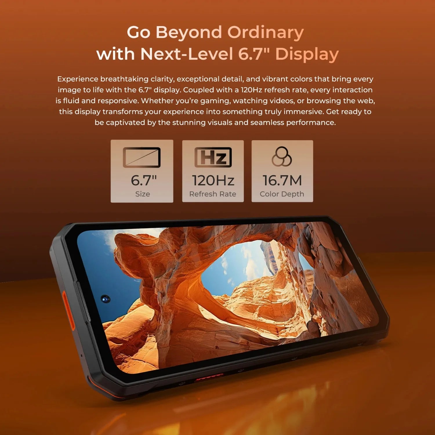 7500mAh 256GB 120Hz Android WP58 PRO 5G Rugged Smartphone