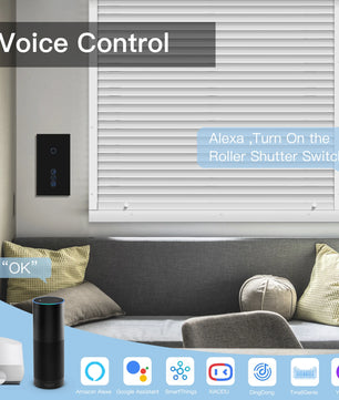 Bseed Alloy 3 Gang Wifi Smart Roller Shutter APP Control Switch