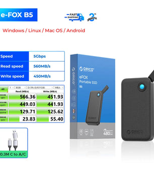 512GB - 2TB External Solid State Drive For Laptop And Desktop