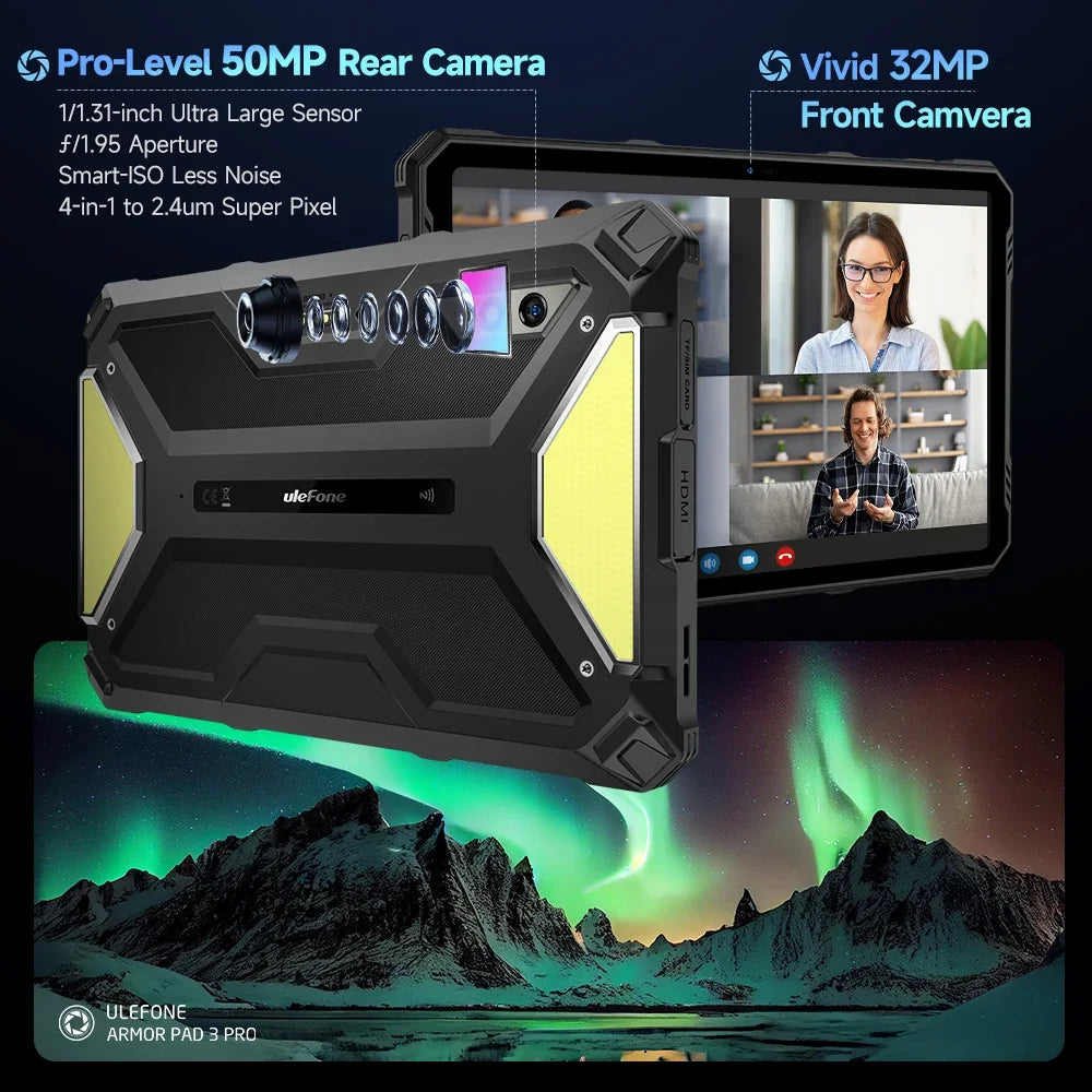 33280mAh Armor Pad 3 Pro 16GB RAM 256GB ROM Rugged Tablet