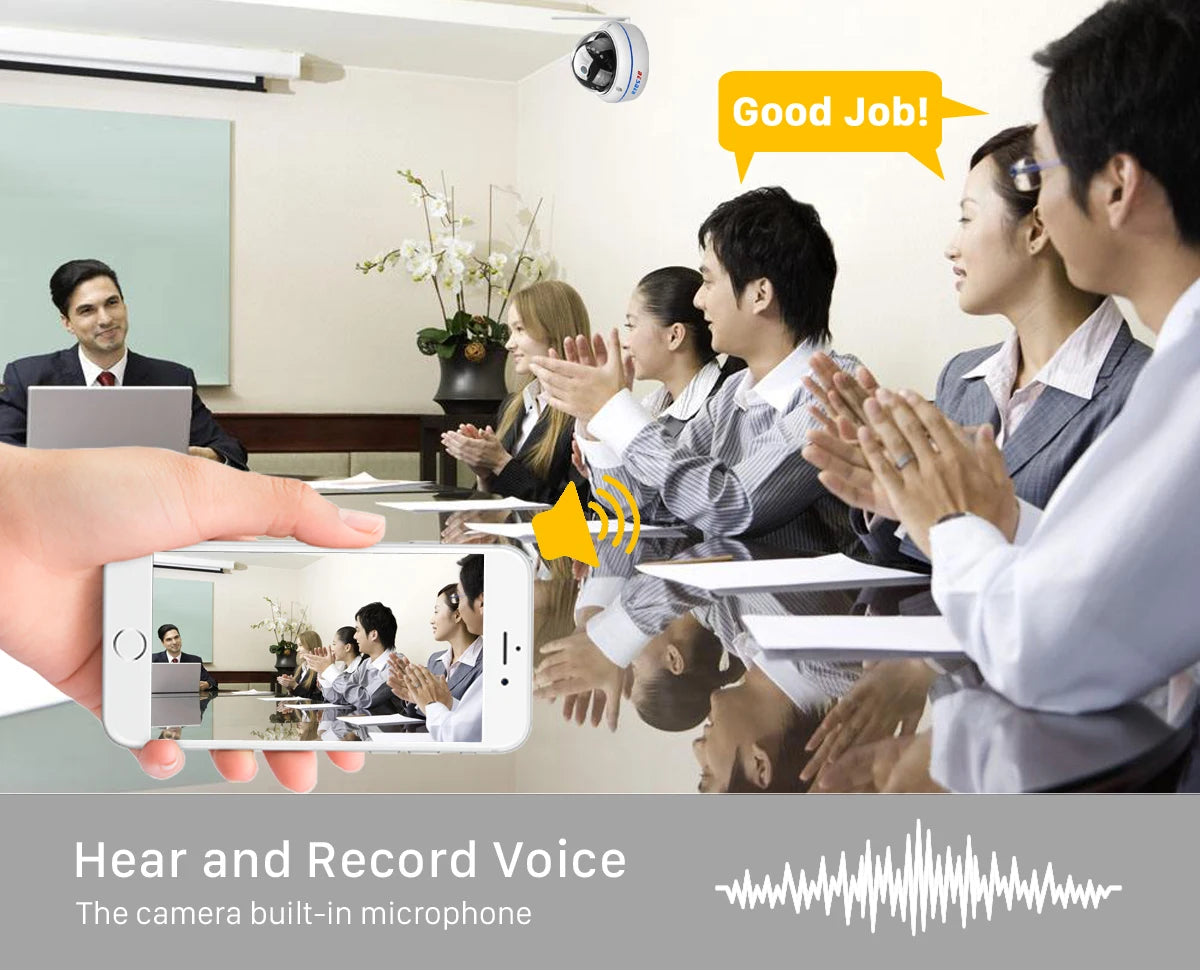 IP66 5MP Digital Zoom Vandal-Proof HD Wifi Surveillance Camera