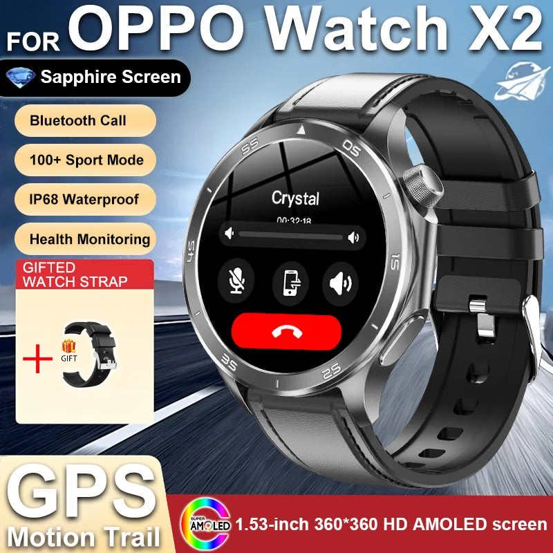 Silica Gel Waterproof Android Round Shape On-Wrist Smartwatch