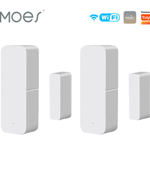 Moes Plastic 2.4GHz Smart Wireless WiFi Door Window Sensor