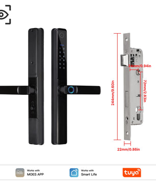 Aluminum Alloy Bluetooth Compatible Electronic Smart Door Lock