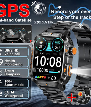 Silica Gel Waterproof Android Round Shape On-Wrist Smartwatch