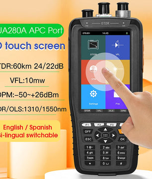 Single Mode Hybrid Optic Touch Screen Time Domain Reflectometer