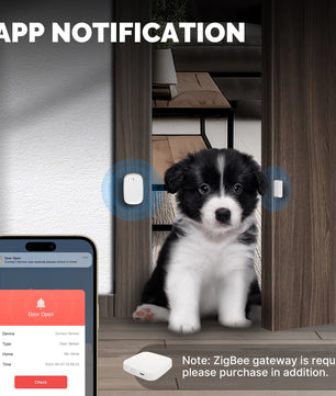 Moes 2.4GHz Plastic Home Security Smart Door Window Sensor