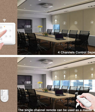 LoraTap 240V Plastic 4 Channels Portable Control Shutter Blinds Switch