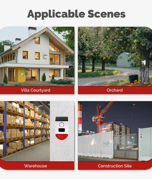 MOES Plastic WiFi Smart Solar Siren with Remote & PIR Sensor