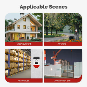 MOES Plastic WiFi Smart Solar Siren with Remote & PIR Sensor