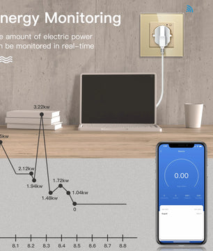Bseed 13A Glass Panel Wireless WIFI Control Smart Power Socket
