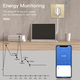 Bseed 13A Glass Panel Wireless WIFI Control Smart Power Socket