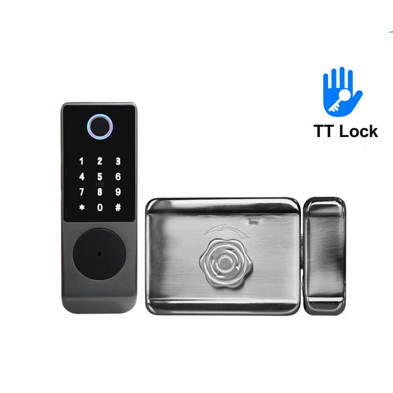 Stainless Steel Double Fingerprint Waterproof Reversible Door Lock