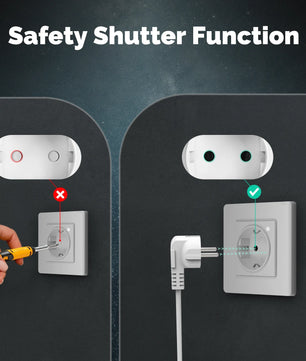 MOES ZigBee Smart EU Wall Socket with Energy Monitor and Voice Control