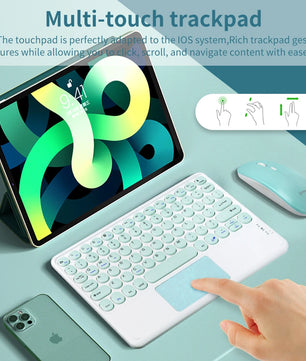 Plastic 2.4G Rechargeable Bluetooth Wireless Keyboard Mouse Kit