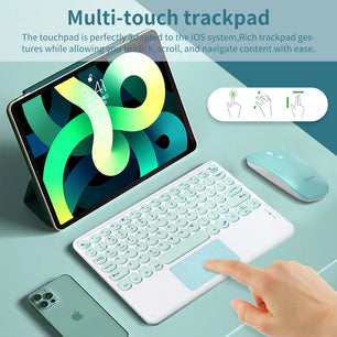 Plastic 2.4G Rechargeable Bluetooth Wireless Keyboard Mouse Kit
