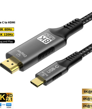 Aluminum Braid Shielding HDMI-Compatible Cables For MacBook