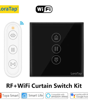 LoraTap 240V Plastic WiFi Blinds Roller Shutter Curtain Switch
