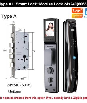 RayKube Aluminium Alloy Fingerprint Digital Smart Door Lock