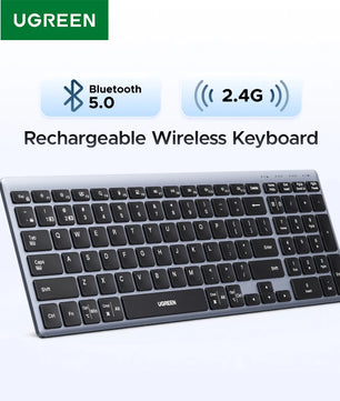 Ugreen 99 Keys USB Rechargeable Bluetooth Wireless Keyboard