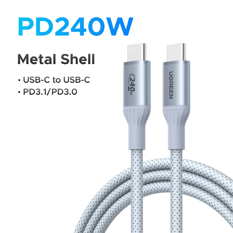 Ugreen Type-C PD3.1 240W Soft USB-C Fast Charging Cable