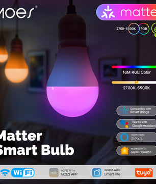 Moes Dimmable 14W WIFI Smart LED Filament App Control Bulb