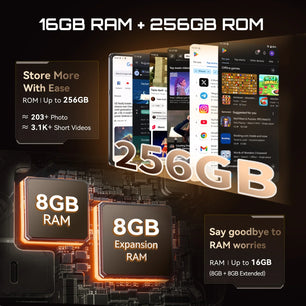 5100mAh 256GB Android Normal Screen Fast Charging Smartphone