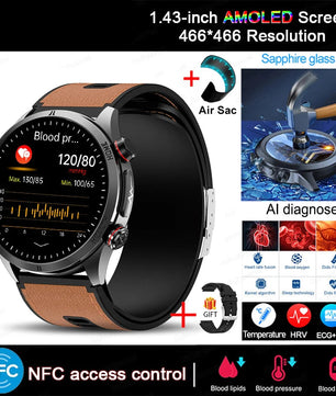 Silica Gel Waterproof Android Round Shape On-Wrist Smartwatch