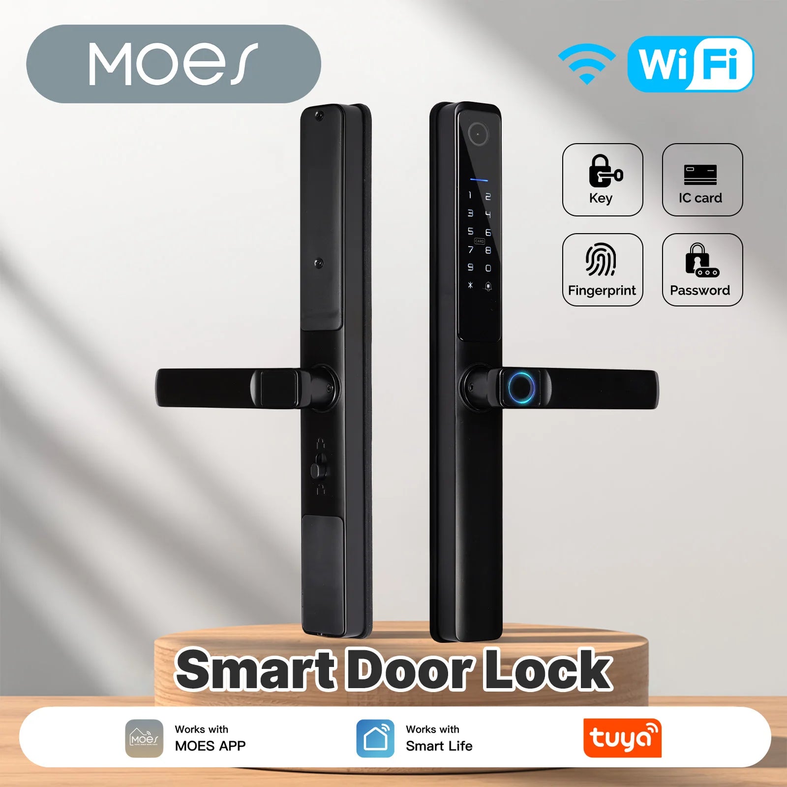 Aluminum Alloy Bluetooth Compatible Electronic Smart Door Lock