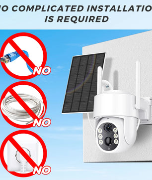 5MP 7800mAh HD Wireless Solar Outdoor Wifi Surveillance Camera