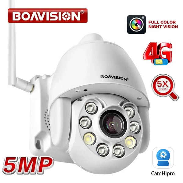 Boavision 5MP Auto Tracking Waterproof High Speed Dome Camera