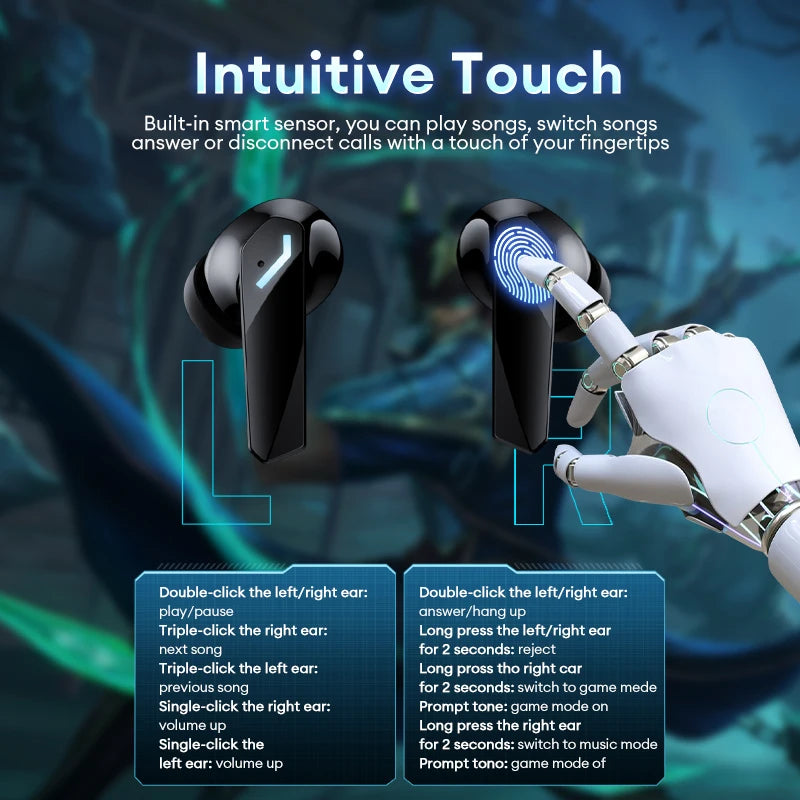 Plastic Dynamic Vocalism Bluetooth 5.4 Wireless Earphones