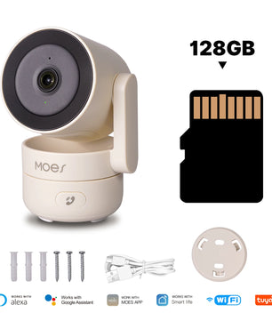 4 Mega Pixel PVC 5V 1A Night Vision Tilt Smart Security Camera