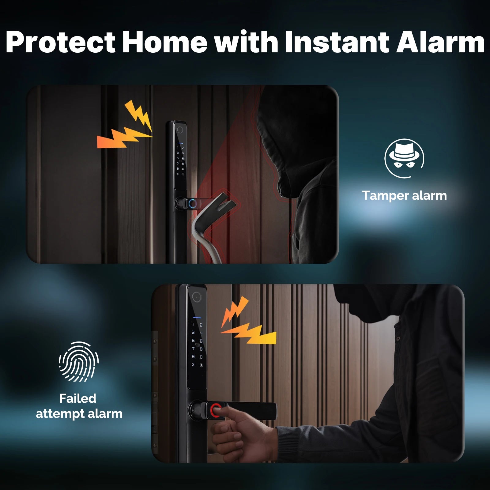 Aluminum Alloy Bluetooth Compatible Electronic Smart Door Lock