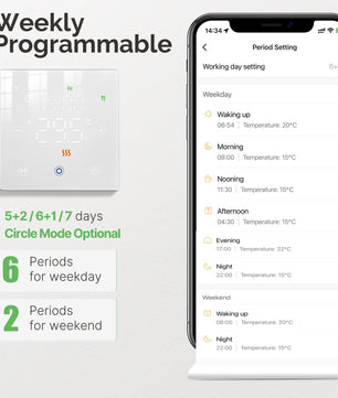 MOES WiFi ZigBee Smart Thermostat Battery Gas Boiler Alexa Google Home