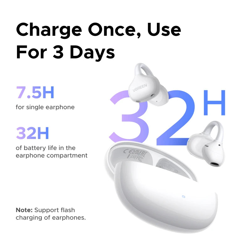 Metal Dynamic Vocalism Bluetooth Wireless Open Earphones