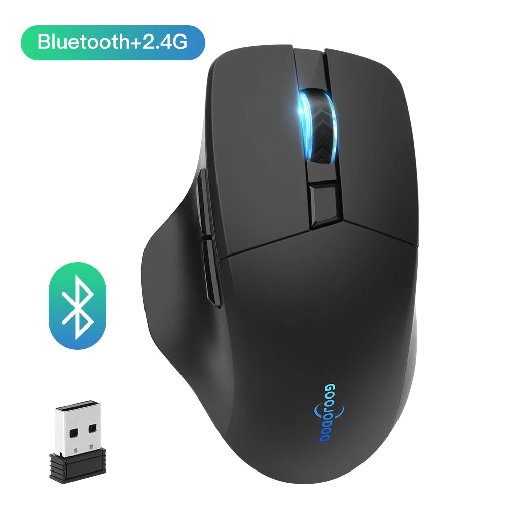 4000 DPI 2.4G USB Bluetooth Support Optical Sensor Wireless Mouse