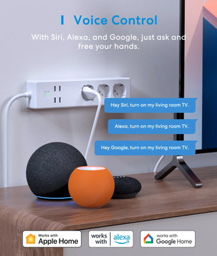 Meross 10A Alloy Smart Power Strip WiFi Surge Protector Socket