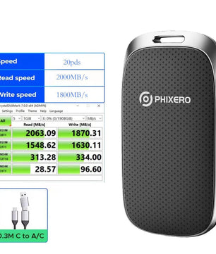 128GB USB 3.2 External Type-C Solid State Drive For Laptop