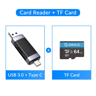 USB 3.0 Aluminium Alloy External Installation Memory Card Adapter