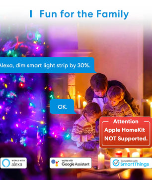 Meross Smart WiFi Compatible Alexa Google RGB LED Strip Lights