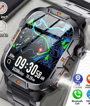 Fine Steel Waterproof Android Square Shaped Amoled Screen Smartwatch
