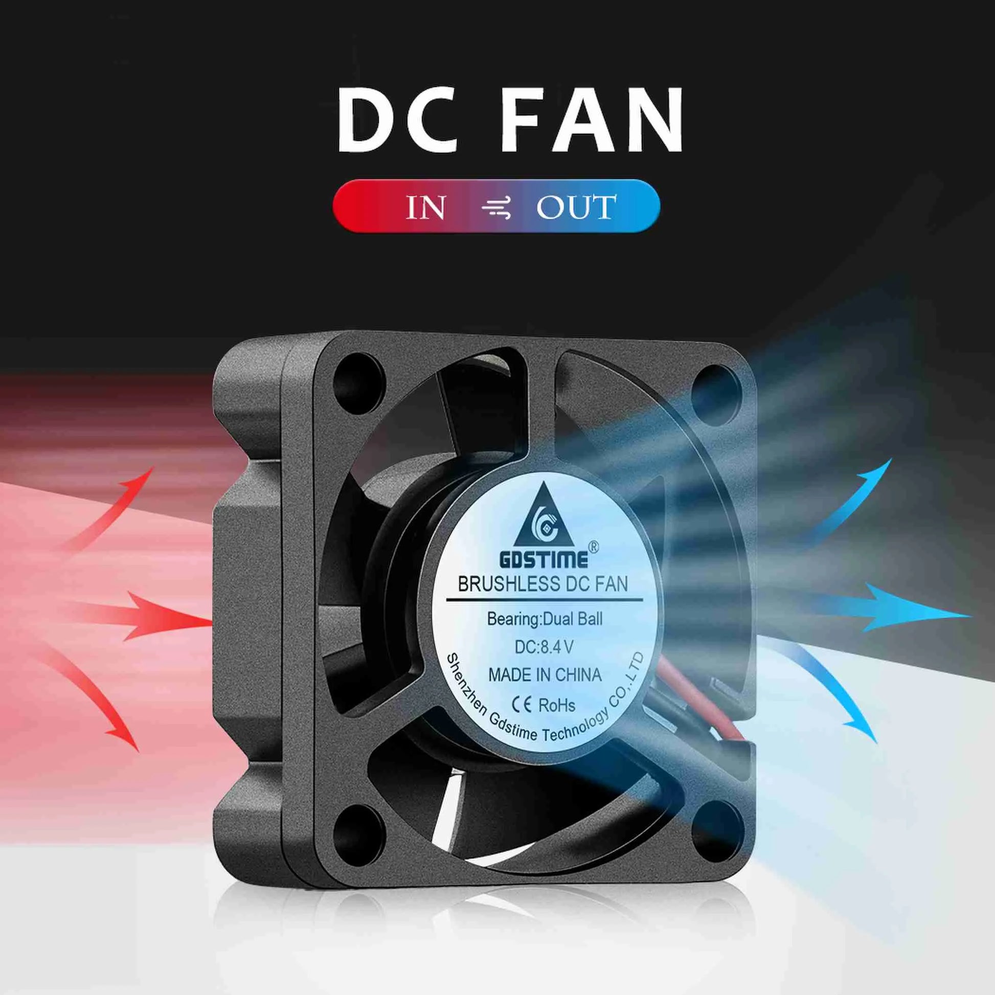 8.4V DC Aluminum Alloy CPU Fluid Bearing Cooler Radiator Fan