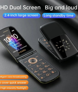 4800mAh 1MP Normal Screen High Quality 2.4inch Flip Smartphone
