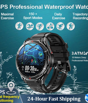 Silica Gel Android GPS Round Shaped Amoled Screen Smartwatch