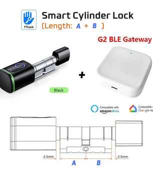 RayKube Aluminium Alloy Fingerprint Digital Smart Door Lock