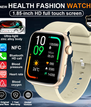 Rubber Waterproof Android Square Shaped Amoled Screen Smartwatch